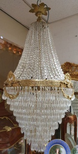 Casa Padrino Luxus Barock Kristall Kronleuchter Gold - Prunkvoller Barockstil Kronleuchter - Barock Kristall Leuchten - Edel & Prunkvoll
