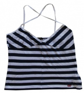 Meltin Pot Sketebord Girlie T-Shirt Amidala Blue/White Stripes