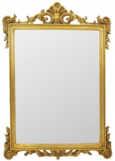 Casa Padrino Barock Spiegel Gold 75 x H. 110 cm - Wandspiegel im Barockstil - Antik Stil Garderoben Spiegel - Wohnzimmer Spiegel - Barock Möbel