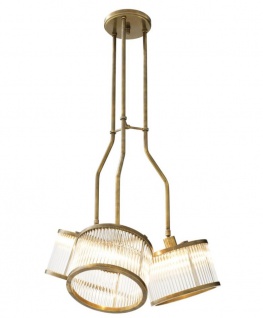 Casa Padrino Luxus Deckenleuchte Durchmesser 70 x H. 119 cm - Möbel Lüster Leuchter Deckenlampe - Vorschau 2