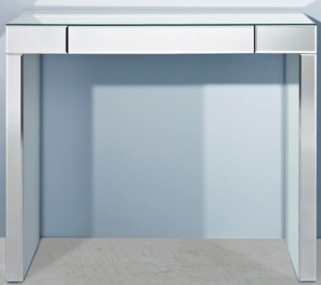 Casa Padrino Luxus Spiegelglas Konsole 100 x 30 x H. 83 cm - Konsolentisch mit Schublade - Luxus Möbel