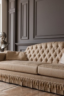 Casa Padrino Luxus Barock Sofa Gold - Handgefertigtes Wohnzimmer Sofa im Barockstil - Barock Wohnzimmer Möbel 2