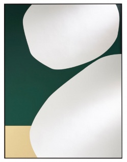 Casa Padrino Designer Wandspiegel Grün / Gold 81 x H. 107 cm - Wohnzimmer Spiegel - Garderoben Spiegel - Luxus Qualität