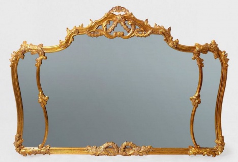 Casa Padrino Luxus Barock Spiegel Antik Gold - Prunkvoller Wandspiegel im Barockstil - Antik Stil Garderoben Spiegel - Wohnzimmer Spiegel - Barock Möbel