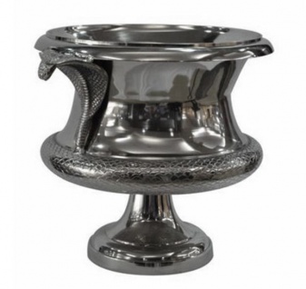 Casa Padrino Designer Vase Nickel - Luxus Qualität