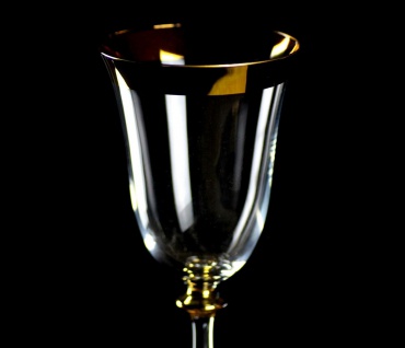 Casa Padrino Luxus Barock Weißweinglas 6er Set Gold Ø 8 x H. 20 cm - Handgefertigte Weingläser - Hotel & Restaurant Accessoires - Luxus Qualität - Vorschau 2