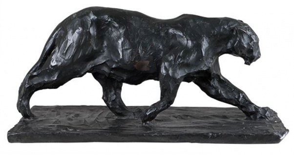 Casa Padrino Designer Bronzefigur Jaguar 47 x 22 x H. 23 cm - Edel & Prunkvoll