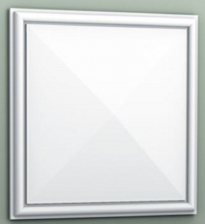 Casa Padrino 3D Paneel Weiß 33, 3 x 3, 5 x H. 33, 3 cm - Wandpaneel - Deckenpaneel - Wanddeko im Barockstil
