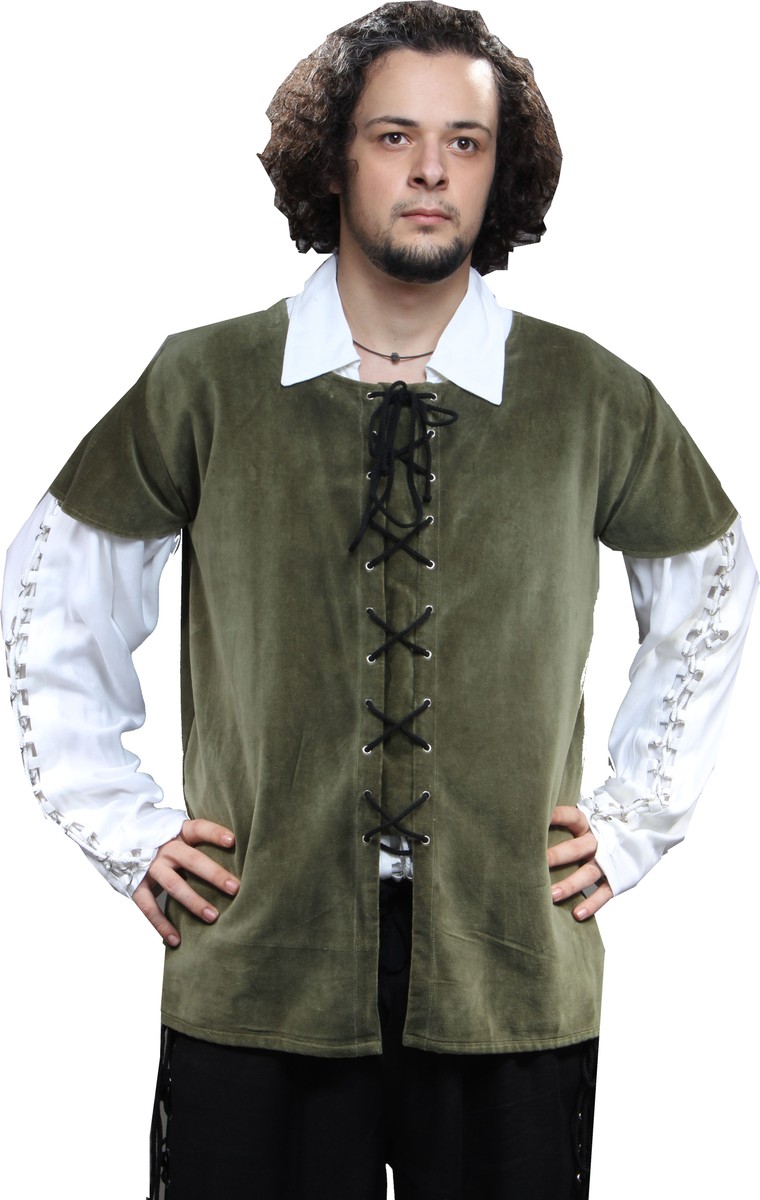 Medieval Piraten / Mittelalter Weste - Green
