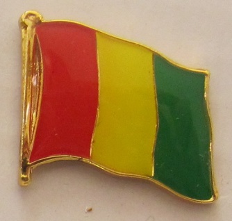 Guinea Pin Anstecker Flagge Fahne Nationalflagge