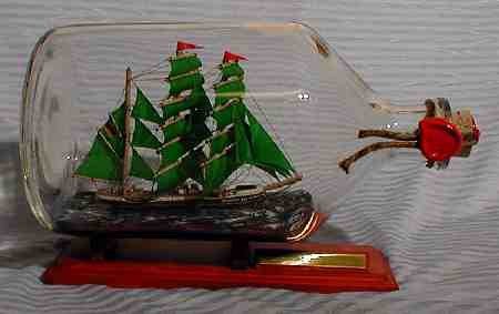 Alexander von Humboldt 2 Liter Apothekerflasche Buddelschiff Flaschenschiff