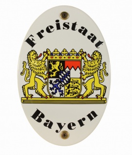Emaille Wappenschild Bayern Emailleschild