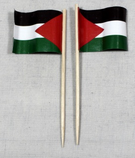 Party-Picker Flagge Palästina Papierfähnchen in Spitzenqualität 50 Stück Beutel