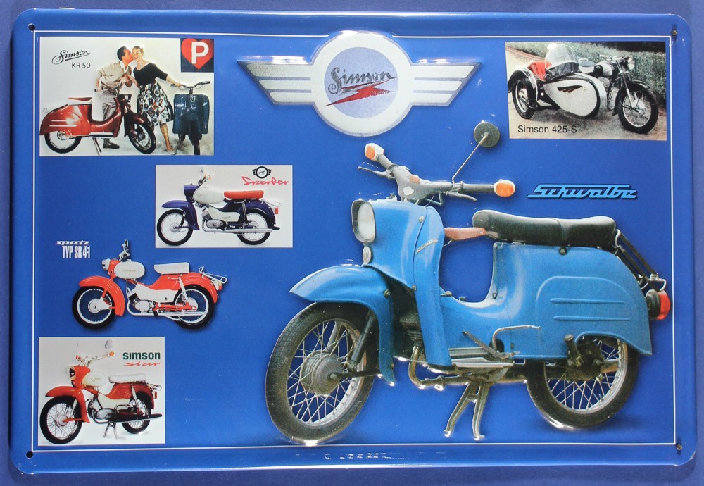 Blechschild Nostalgie Schild  Motorrad Bike  20X30 cm