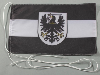 Tischflagge Westpreussen West Preußen 25x15 cm optional mit Holz- oder Chroms...