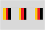 Deutschland Flaggenkette 6 Meter / 8 Flagge Fahne