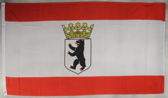 Flagge Fahne Berlin mit Krone 90x60 cm