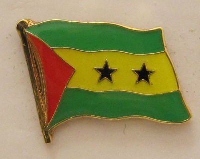 Sao Tome Pin Anstecker Flagge Fahne Nationalflagge
