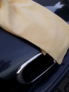 Autoleder Fensterleder Ledertuch - echte Trangerbung ca. 60x90 cm - Lederlappen