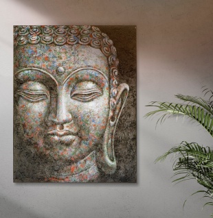 Wandbild Buddha 4 100 x 150 cm Acrylfarbe