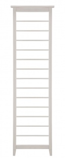 Rippenelement Wandregal mit 13 Rippen aus massiver Weiß gewachster Kiefer 58x200