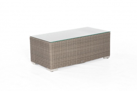 Lounge-Tisch Residence Polyrattan Kunststoffgeflecht Stone-Grey