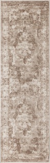 Teppich Sonya Läufer Hellbraun 60 x 200 cm Kurzflor
