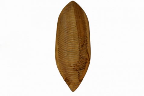 Deko-Schale Blatt aus Teakholz 60x15x6 cm - Vorschau 2