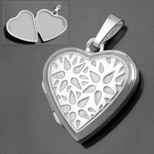 Medaillon Amulett Herz Kette Silber 925 - Vorschau 2