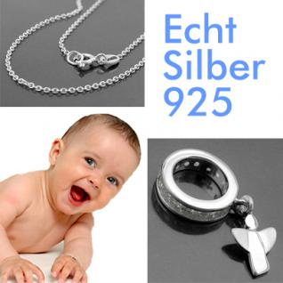 Baby Engel Memoire Taufring Silber