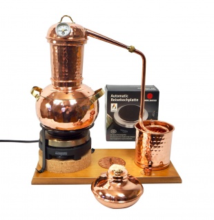 " CopperGarden®" Destillieranlage Arabia 2 Liter Tischdestille | Elektrisch & Thermometer