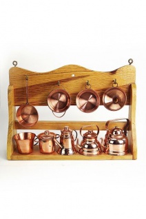 " CopperGarden" Kupfer Miniaturen Küchenregal