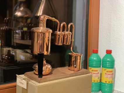 " CopperGarden" Destillieranlage KARIBIK 0, 5 Liter mit Spiritusbrenner 4