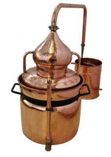 " CopperGarden®" Wasserbaddestille " Hydro" 30 Liter & Thermometer