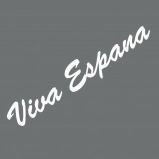 20cm weiß Viva Espana Schriftzug Aufkleber Tattoo Auto Tür Fenster Deko Folie