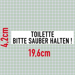 Aufkleber 20cm Toilette Sticker Hinweis Wegweiser WC BAD 00 Klo Tür Schild 