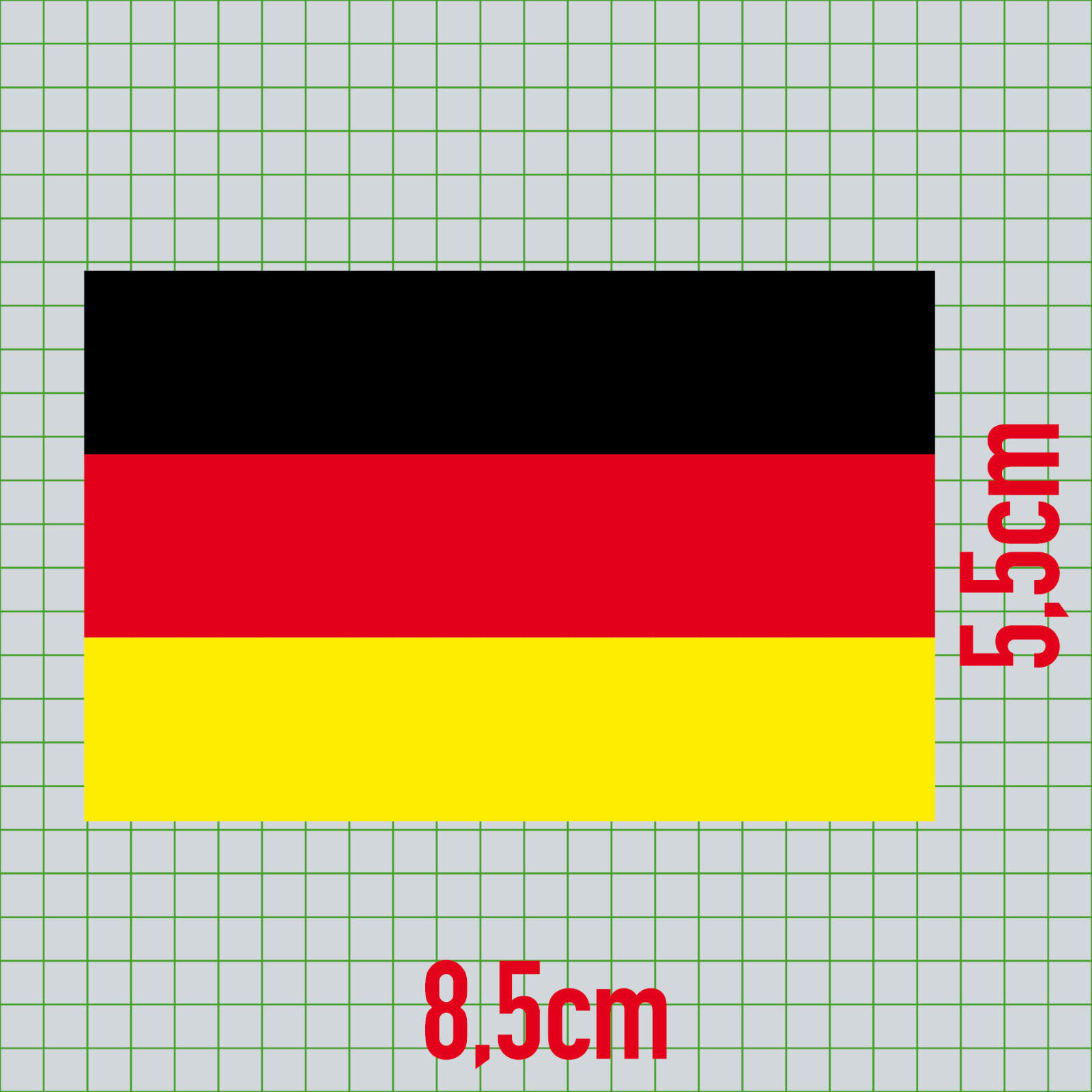 3 x  Fussball Deutschland WM EM Aufkleber    Neu Schwarz Rot Gelb 