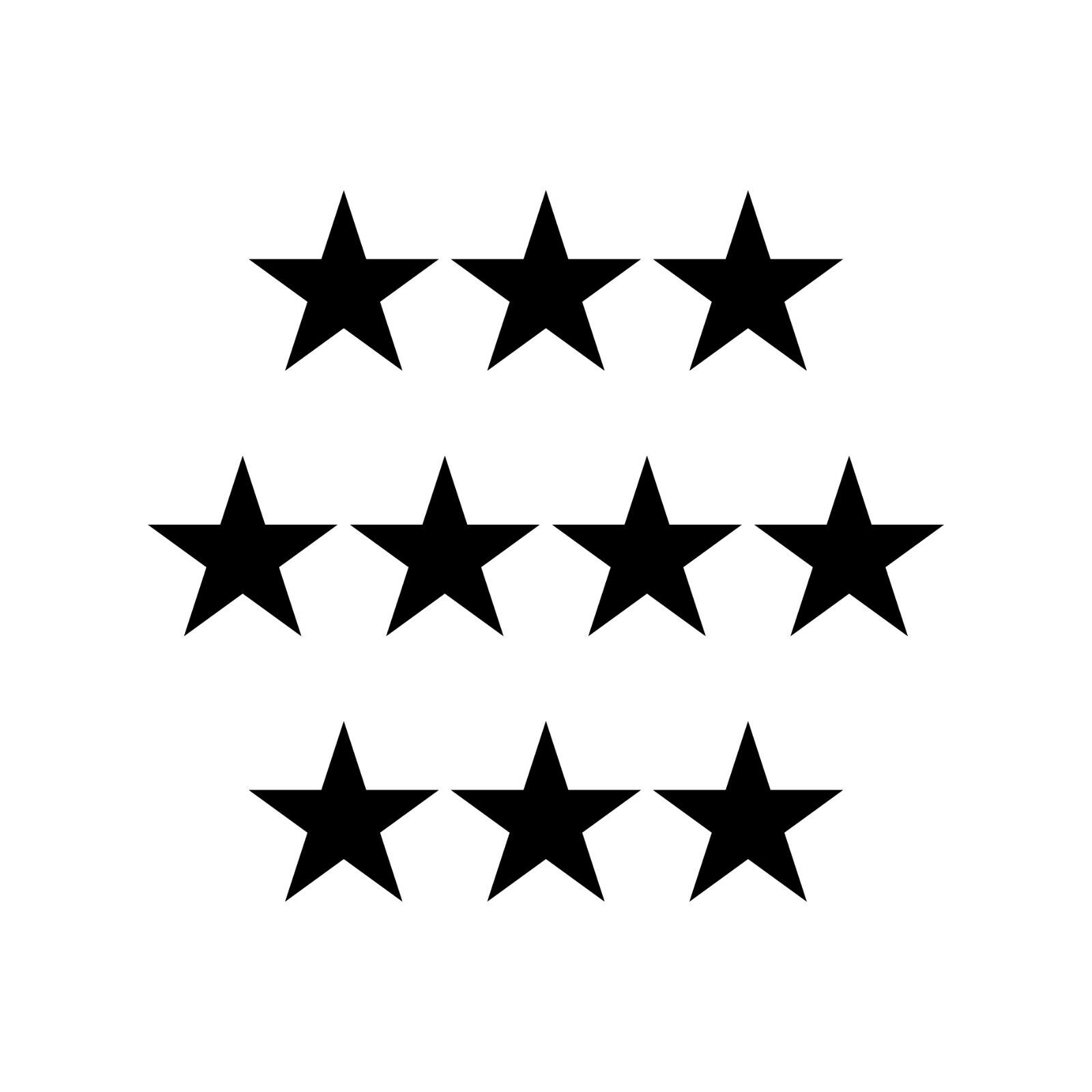 3,5cm Sterne schwarz Aufkleber Folie Sternfänger 4061963041918 20cm Sterntaler 