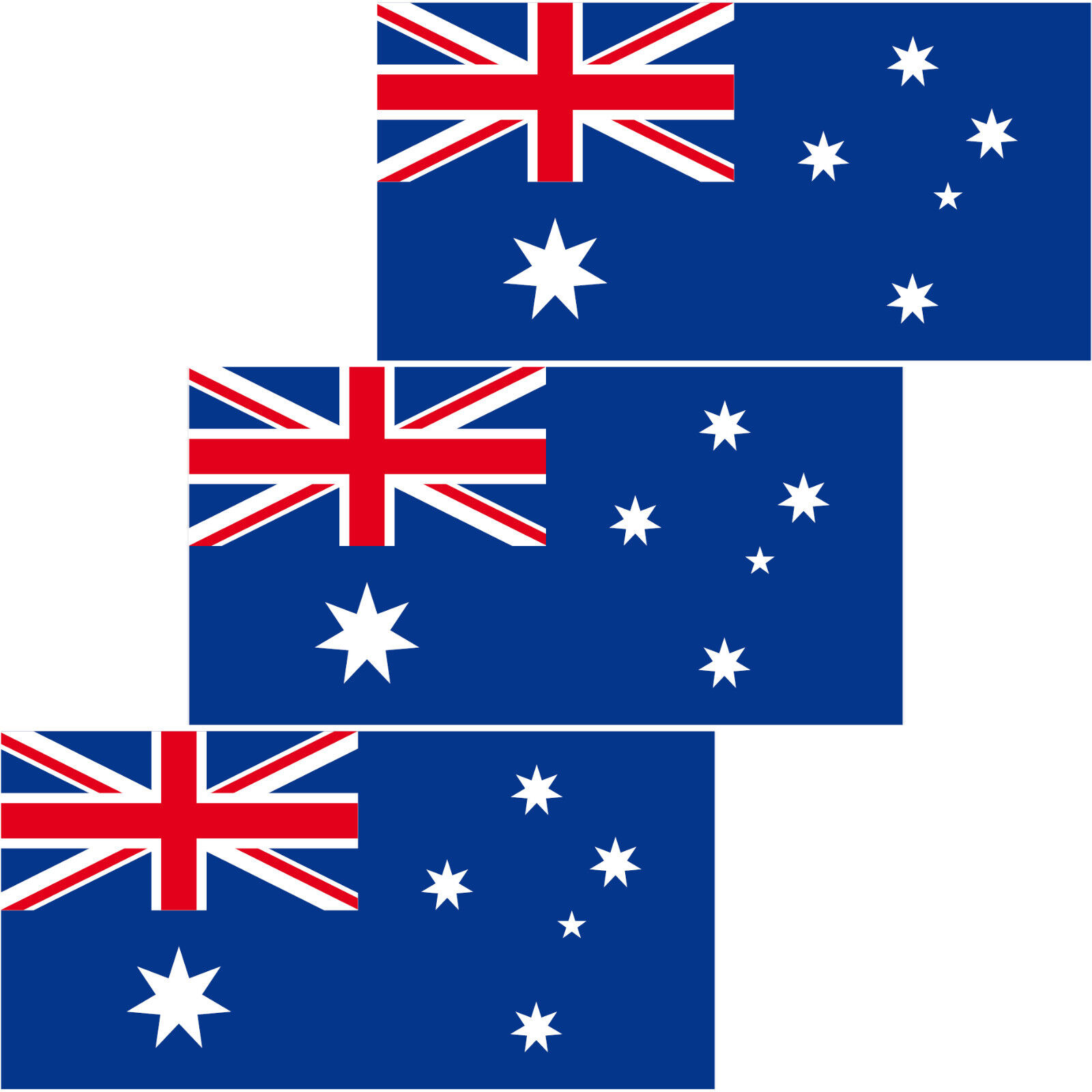 10 Aufkleber 6,5cm Sticker AUS AU Australien Fußball Deko EM WM Flagge Fahne 