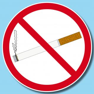 100 Aufkleber Rauchen verboten Rauchverbot Ø 2cm ablösbar 