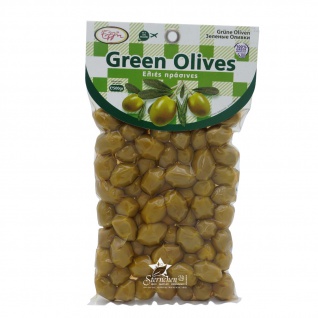 ELLIE 14668 Grüne Oliven vakuumverpackt 500g von Kreta