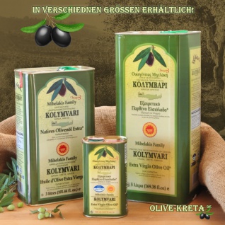 KOLYMPARI PDO 04038 Natives Olivenöl Extra 5 Liter Dose Kolymvari GU 2