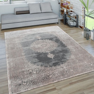 Teppich Für Wohnzimmer, Kurzflor-Teppich, Orient-Design 3-D-Look, In Grau - Vorschau 1