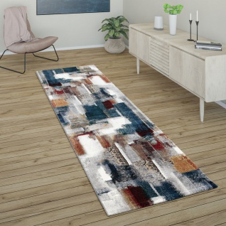 Teppich, Kurzflor-Teppich Für Wohnzimmer, Abstraktes Modernes Design, In Bunt 2