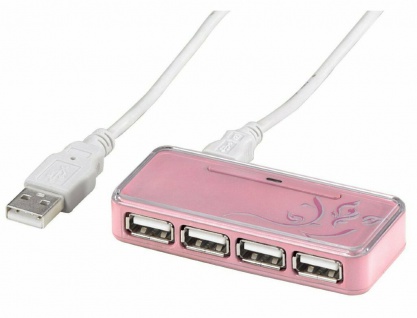 Hama USB 2.0 HUB 1:4 USB-Hub 4-Fach Port Verteiler für PC Notebook Laptop