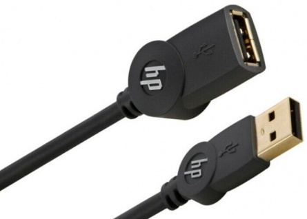Monster HP HQ 2, 1m USB-Kabel High-Speed Verlängerung Verlängerungs-Kabel Gold PC
