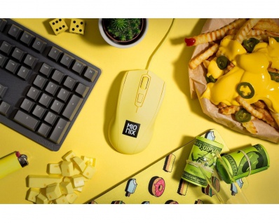 Mionix Gaming + Artists Maus Avior French Fries Optisch USB PC Mouse 5000 DPI