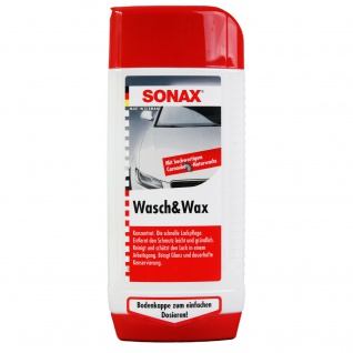 Sonax Wasch & Wax 500ml 2in1 Auto-Shampoo + Auto-Wachs Konzentrat Canauba-Wachs