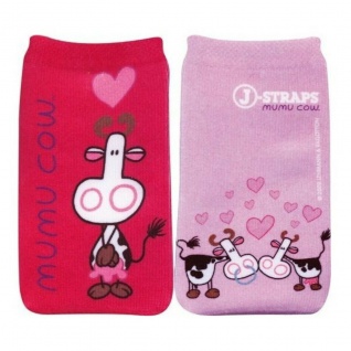J-Straps Handy-Socke Tasche Schutz-Hülle Etui Sleeve Mumu Cow Love für Handy MP3