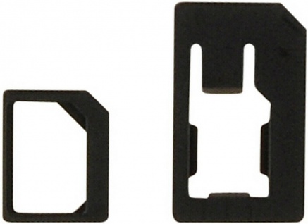 Cellux Nano-SIM to Micro-SIM & Nano-SIM to Mini-SIM Adapter Kit schwarz